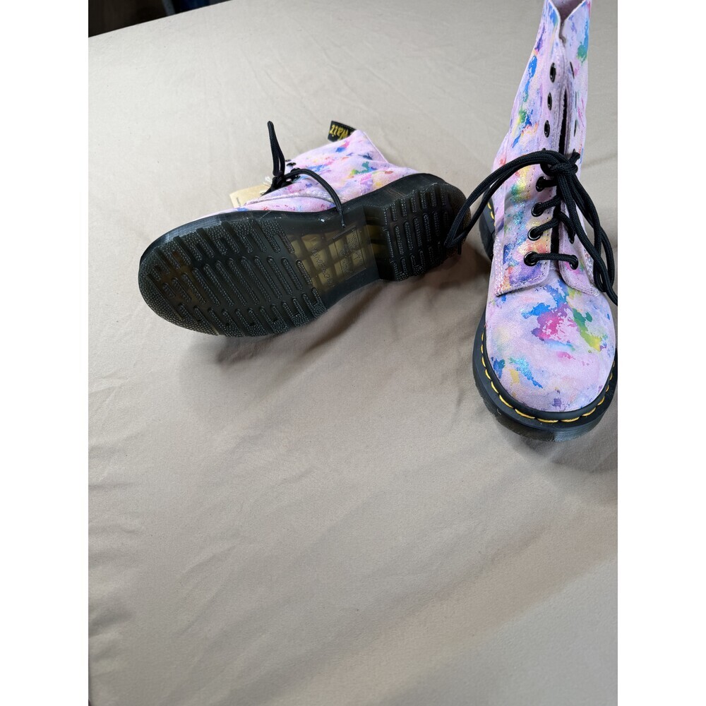 Dr. Martens 1460 Pascal Pink Floral 8-Eye Boots Women's Size 6 NWT - Picture 4 of 8